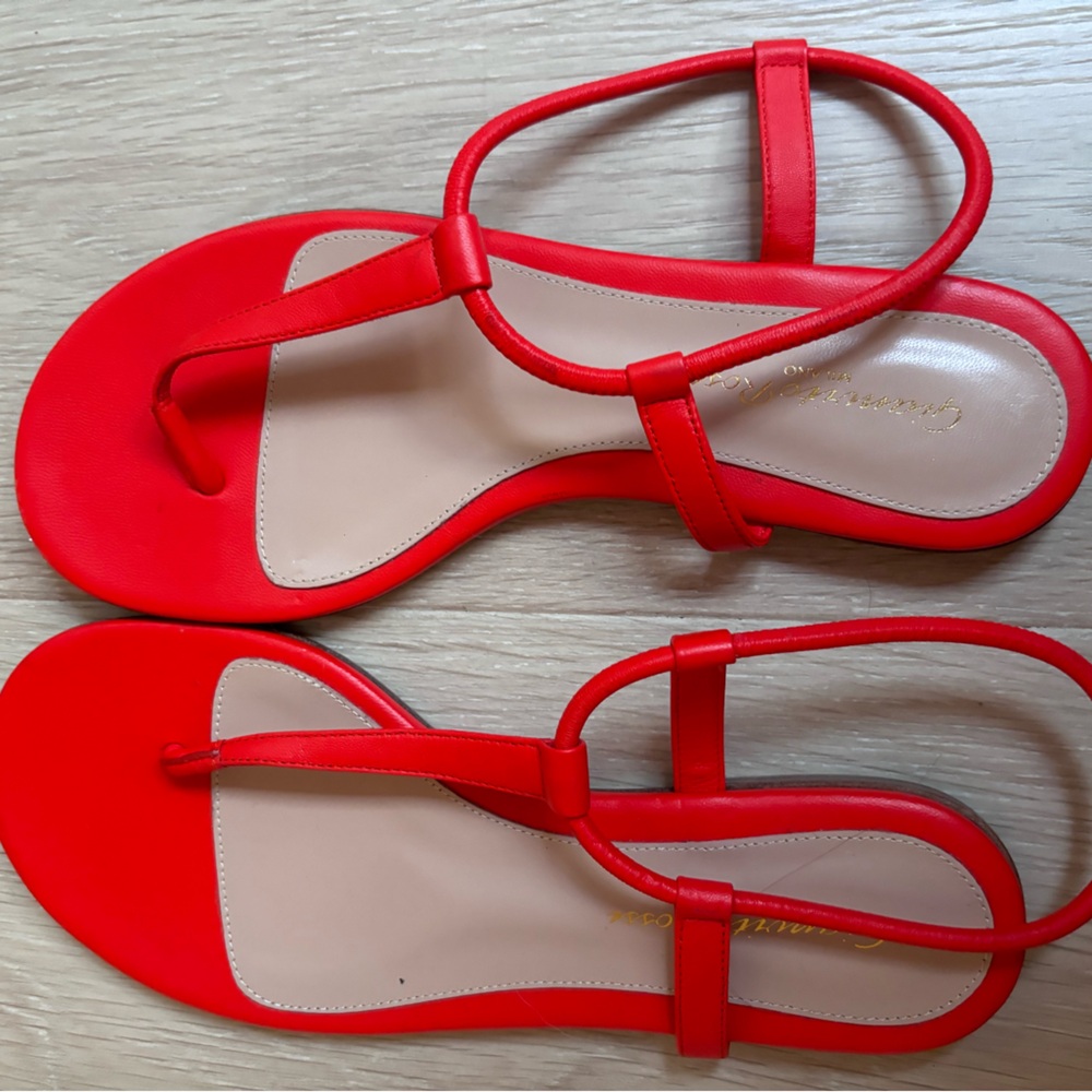 Gianvito Rossi coral sandal. Never worn!